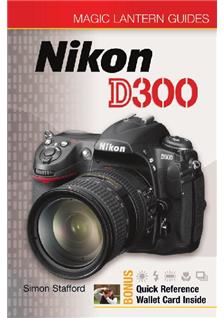 Nikon D300 manual. Camera Instructions.